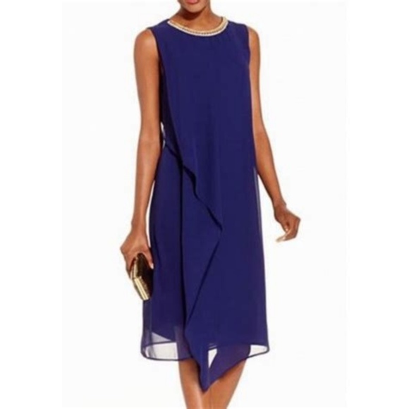 MSK Dresses & Skirts - Last Chance! MSK Embellished Chiffon Sheath Dress